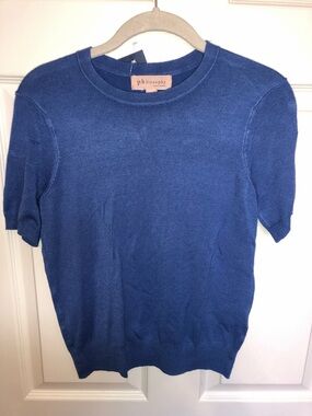 Philosophy Men's Crewneck Short-Sleeve Sweater - Blue